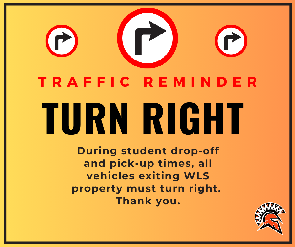 traffic reminder - turn right